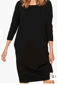 Womens Saint TropezMila Mini Dress, Black Size Large L BNWT - Picture 1 of 9