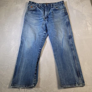 Wrangler FR Jeans Herren 36x30 Blau Relaxed Fit Flame Resistant Work Denim Utility - Bild 1 von 15