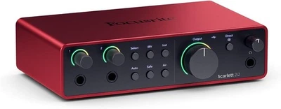 Focusrite Scarlett 2i2 4th Gen USB Audio Interface for recording, songwriti - Image 1 of 4
