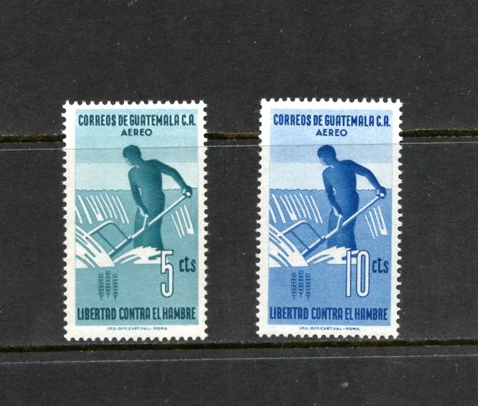 S6010 Guatemala 1963 F.A.O.   Libertad del hambre 2v.   MNH Foto 1 de 1