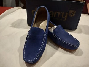 Dubarry Womens Bali Deck Shoes - Cobalt US Size 7 New In Box - Picture 1 of 12
