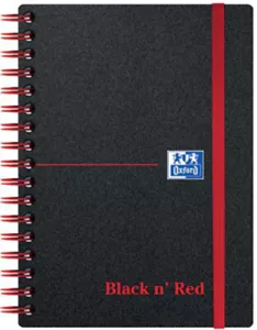 Black n' Red Wirebound Polypropylene Ruled Notebook 140 Pages A6 (Pack of 5) 100 - Picture 1 of 10