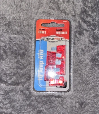 Roadpro RPATO10 10A 10 Amp ATO Fuses, 5 Per Pack NEW - Image 1 of 2