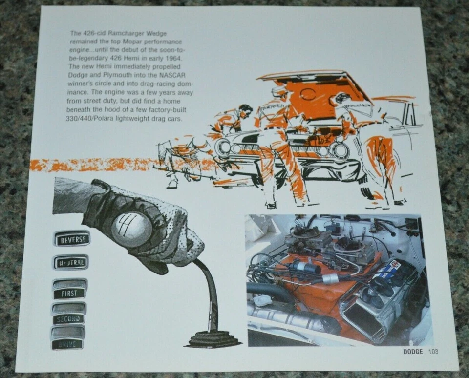 1964 道奇 426 Ramcharger 楔形图片功能打印 64 Polara Dart 9 — 第 1/1 张图片