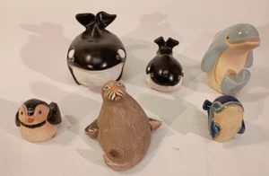 Vintage Artesania Rinconada Assortment of Sea Animals Pottery Figurines - Picture 1 of 18