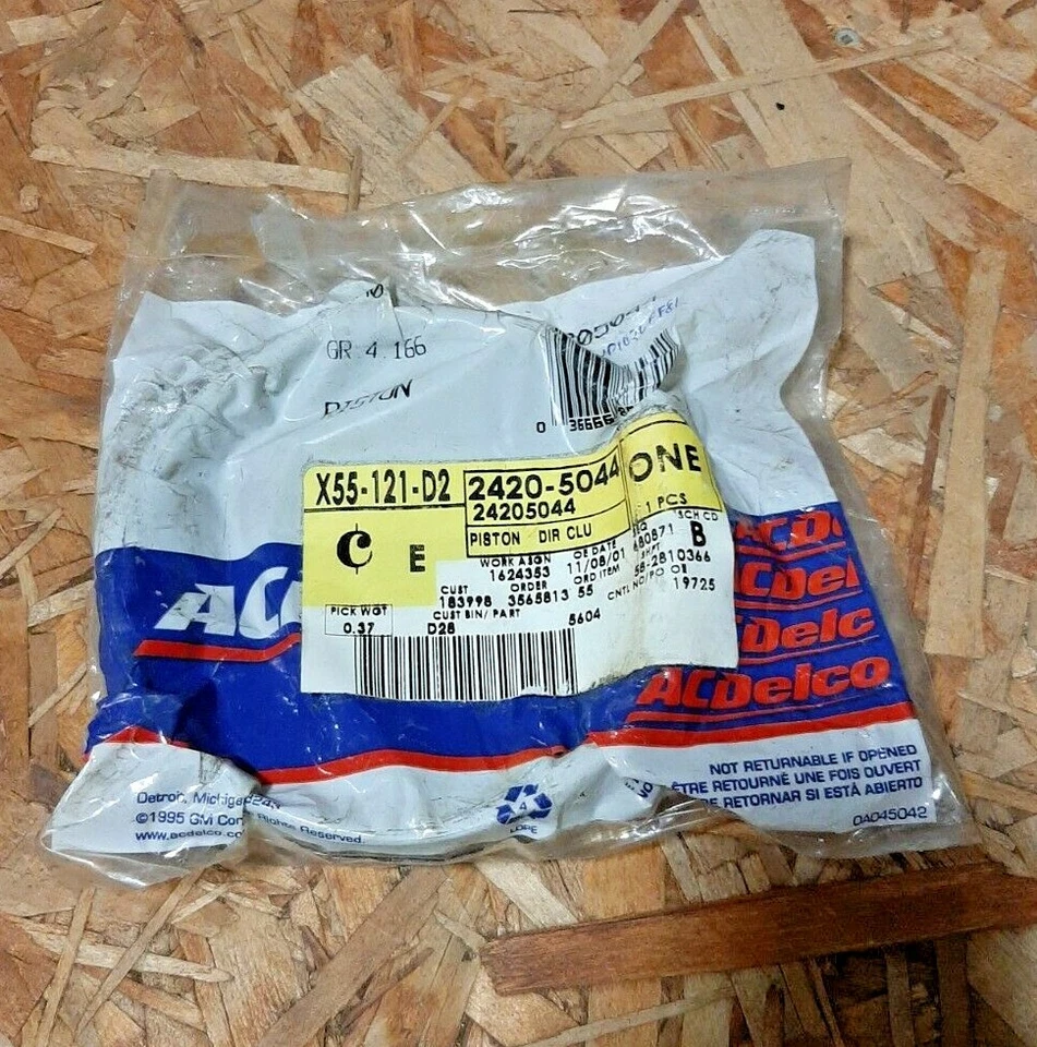 Chevrolet Cobalt/ACDelco AT 2010 pistón de embrague directo # 24205400 Foto 1 de 1