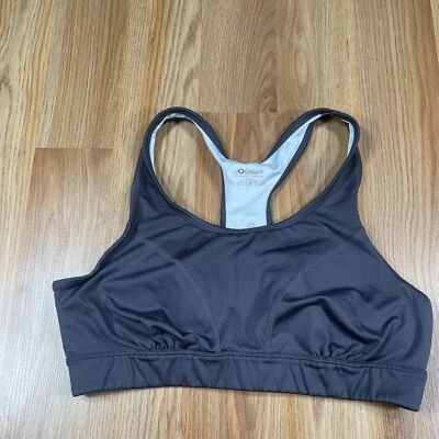 Jockey Sports Bra Women's Extra Large Athletic Sports Stretchy Racerback Gray - Image 1 of 4