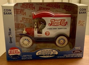 1912 Ford Pepsi Cola Delivery Car Gearbox Toys 1:24 Die Cast Coin Bank Limited - Picture 1 of 6