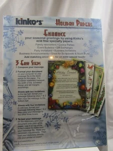 Weihnachten Schreibwaren Drucker Papier Urlaub dekoriert Baum Szene FABRIKVERSIEGELT* - Bild 1 von 2