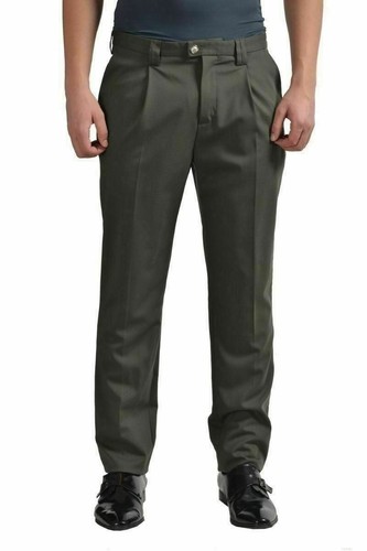 Versace Versus Pantalone elegante uomo lana verde oliva US 32 IT 48