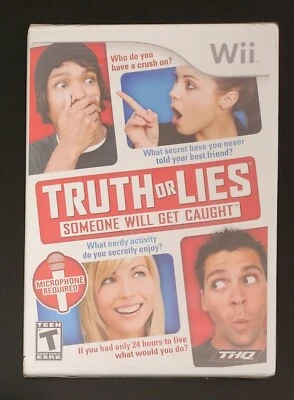Truth or Lies (Nintendo Wii 2010) BRAND NEW Sealed Game Complete Vintage NIB U - Image 1 of 2