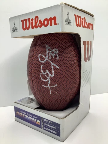 AUTOGRAPED ANDRE ELLINGTON #38 WILSON SUPER BOWL XLIX MINI FOOTBALL 2015 *READ* Cover
