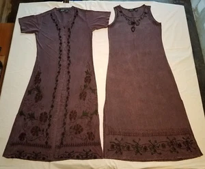 MPH Collection Womens 2 Piece Bohemian Maxi Dress Set Petite Size Small - Picture 1 of 12