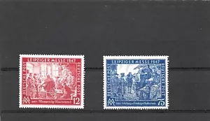 Germany 1947 Leipzig Fair Set of 2 Series 2 MNH - Bild 1 von 2
