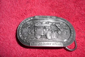 Hebilla de cinturón industrial vintage Rimex Building Better Wheels - edición limitada - Imagen 1 de 3