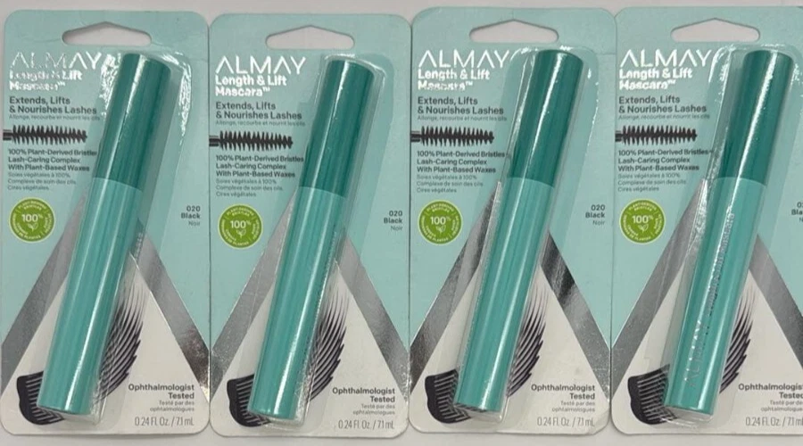 4PK Almay Length & Lift Mascara ~ 020 Black ~ FAST SHIPPING ~ 0.24 FL OZ EACH - Image 1 of 2