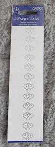 Gartner Studios Inc Platinum Hearts Favor Tags (24 count) - Picture 1 of 1