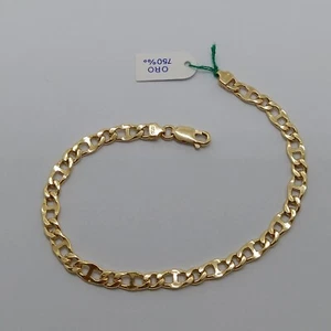 HERREN STRICKARMBAND KLUMPEN AUS 18KT GELBGOLD 5,3 GRAMM (7865) - Bild 1 von 11