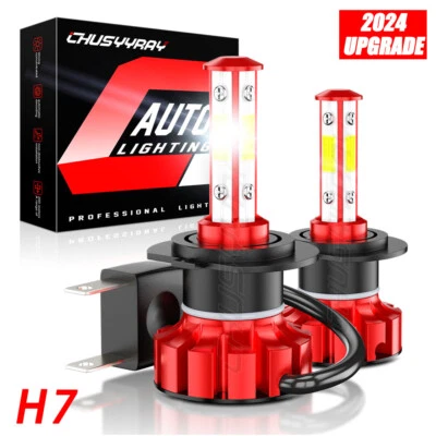 For Yamaha YZF-R6 YZF-R1 White H7 Motorcycle Headlight Bulbs Kit YHL 6500K - Image 1 of 4