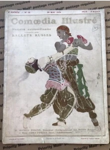 1914 RUSSIAN THEATER COSTUME DESIGN BALLET of LEON BAKST Magazine Book! Rare! - Picture 1 of 12
