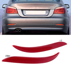 Paar Hinten Stoßstange Rückstrahler Reflektor für BMW 5er E60 E61 2008-2010 - Picture 1 of 9