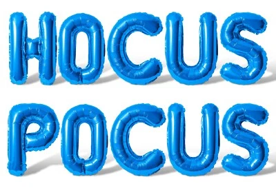 HOCUS POCUS Letra Globo Banner - Opción 10 Colores - Decoración Fiesta Halloween Foto 1 de 4