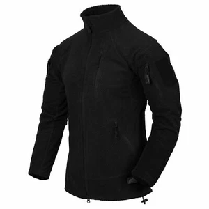 Helikon Tex Alpha Tactical Grid Fleece Jacket Outdoor Casual Jacket Black XL - Picture 1 of 11
