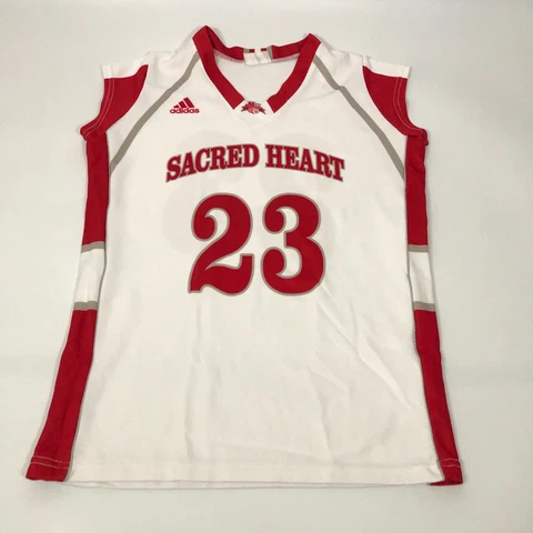 Adidas Sacred Heart Pioneers Jersey M Medium Womens NCAA Basketball White #23 Cover