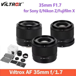 US Viltrox 35mm F1.7 Auto Focus Camera Lens for Fuji X / Nikon Z / Sony E Mount - Picture 1 of 12