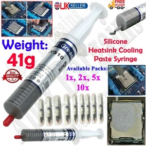 1/5/10x Heatsink Thermal Silicone Compound Paste Grease Syringe PC CPU Processor - Picture 1 of 15