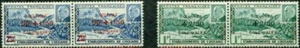 OCEANIA (FRENCH POLYNESIA) -1944– COLONIAL WORKS HORIZONTAL PAIRS-VF** - Picture 1 of 1