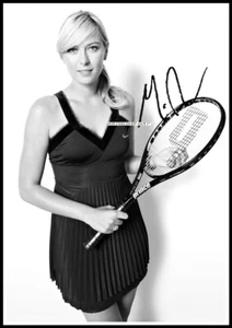 Maria Sharapova, autografiada, imagen en lienzo de algodón. Edición Limitada (MS-201) - Imagen 1 de 1