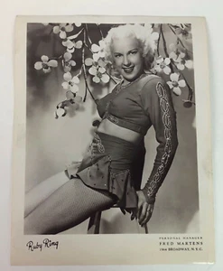 rare vintage NEWSPHOTO DANCER RUBY RING CONTORTIONIST SUPREME 1951 - Picture 1 of 6