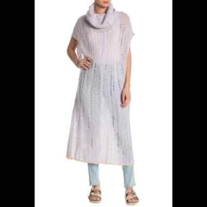 Neu mit Etikett Free People Pullover Pirouette Strick Häkel Wasserfallausschnitt Damen XS Tunika - Bild 1 von 11