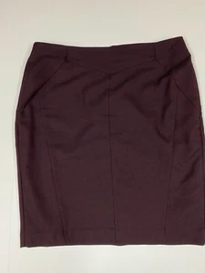 Worthington Womens Skirt 36 burgundy zip - Picture 1 of 11
