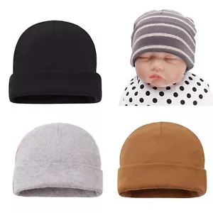 Cotton Baby Girl Hat Preemie Boys Beanie Newborn Hospital Hats Winter Infant ... - Picture 1 of 6