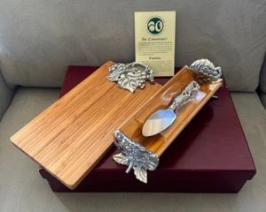 Arthur Court 3-Piece Cheese Cracker Wood Tray Set 2004 - Picture 1 of 11
