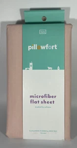 Pillowfort Just Peachy Microfiber Flat Sheet Size Twin 66” X 96” NEW - Picture 1 of 2