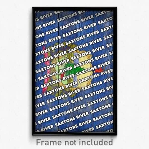 Saxtons River Vermont Poster (VT City Souvenir 11x17 Town Print) - Picture 1 of 1