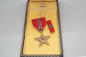 WWII Army Air Forces Bronze Star Named Medal & Ribbons Complete Set In Case - Picture 1 of 4