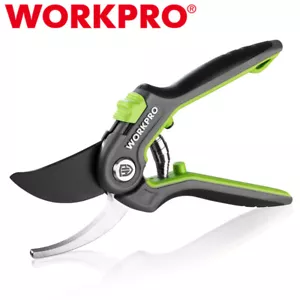 WORKPRO 8" Bypass Pruning Shears Stainless Steel Gardening Hand Pruner SK5 Blade - Picture 1 of 12