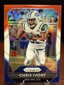 Chris Ivory Red White & Blue Prizm-2015 Panini Prizm #156 New York Jets NFL - Picture 1 of 2