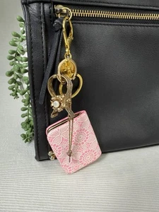 bag charm / keychain Artisan Made From Vintage Jewelry One Of A Kind - Picture 1 of 17