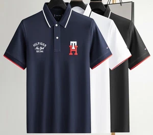 TOMMY HILFIGER Custom Fit Mens Polo Shirt Regular Fit - Picture 1 of 1