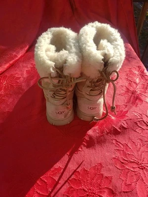 Botas femininas UGG Ultimate Bind 5219 camurça marrom inverno meia panturrilha Shearling EUA 8 M - Imagem 1 de 4