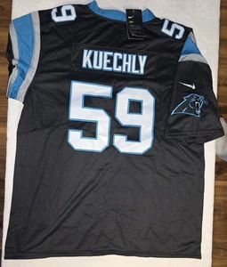 Camiseta deportiva Luke Kuechly #59 Carolina Panthers Nike NFL On Field réplica XL negra nueva - Imagen 1 de 3