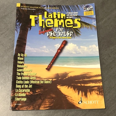 Latin Themes for Soprano Recorder by Max Charles Davies with CD - Image 1 of 4