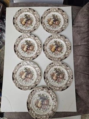 (7) Johnson Bros "Harvest" Salad Plates 8" - Image 1 of 4