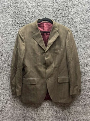 Chaqueta Blazer Etro Milano Mezcla Lana Un Pecho Marrón Para Hombre Talla 54 Foto 1 de 4