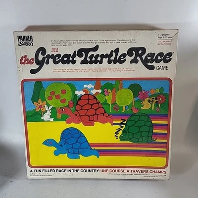 The Great Turtle Race Parker Brothers Vintage Board Game 1976 Complete - Image 1 of 4